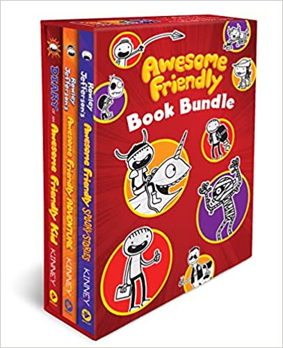 Awesome Friendly Book Bundle by Jeff Kinny is part of the Diary of a Wimpy Kid collection. See all the Diary of a Wimpy Kid books in order from the book list on We Read Tween Books.
