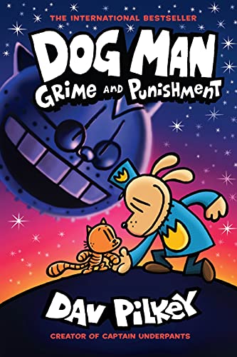 Dog Man Grime and Punishment by Dav Pilkey is one of the best graphic novels for tweens. Check out the entire list of Dog Man books in order on We Read Tween Books.