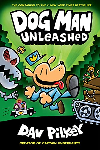 Dog Man Unleashed by Dav Pilkey is one of the best graphic novels for tweens. Check out the entire list of Dog Man books in order on We Read Tween Books.