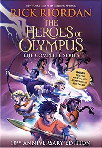 The Heroes of Olympus Anniversary Box Set by Rick Riordan is a book in the Percy Jackson series. Discover all the Percy Jackson books in order on this epic book list on We Read Tween Books.