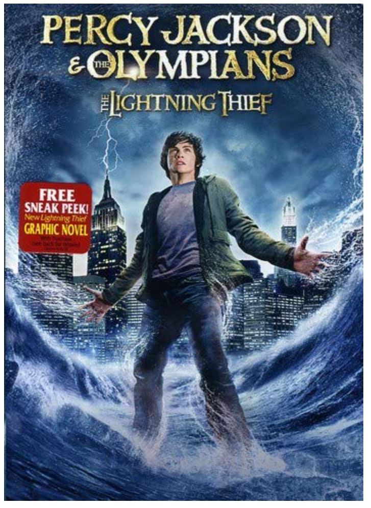 Percy Jackson and the Olympians The Lightning Thief is a movie based on the Percy Jackson books by Rick Riordan. Check out all the Percy Jackson books in order on this epic post from We Read Tween Books.