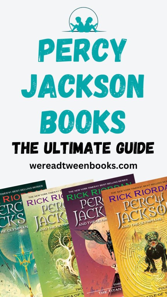 Check out the epic book list of all the Percy Jackson books in order from We Read Tween Books.