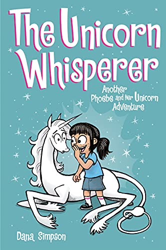 The Unicorn Whisperer is part of the Phoebe and Her Unicorn series by Dana Simpson. Check out the epic book list of all the Phoebe and Her Unicorn books in order on We Read Tween Books.
