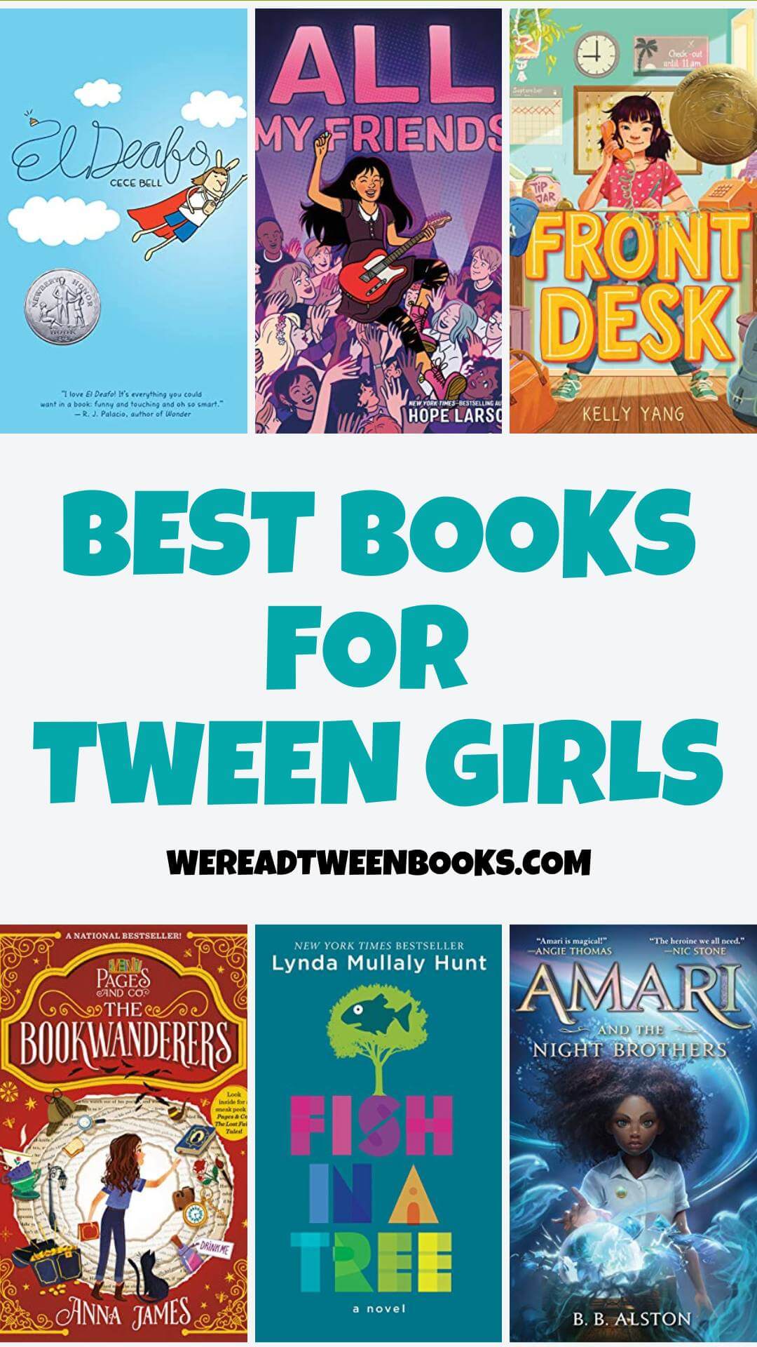 Check out the book list of best books for tween girls worth reading from book bloggers, We Read Tween Books.