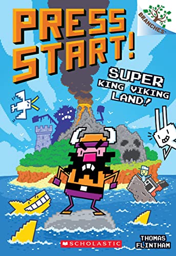 Press Start: Super King Viking Land is one of the most anticipated, new chapter books for tweens and kids releasing in 2023. Check out the entire book list of new chapter books releasing in 2023 on book blog, We Read Tween Books.