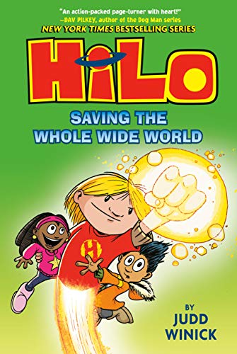 Saving the Whole Wide World is Hilo book two in the graphic novel series. Check out the entire book list of Hilo books on the book blog, We Read Tween Books.
