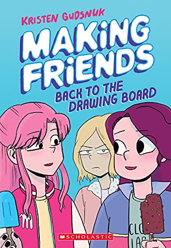 Making Friends: Back to the Drawing Board is book two in the Making Friends book series. Check out the entire list of graphic novels in the Making Friends series on the book blog, We Read Tween Books.