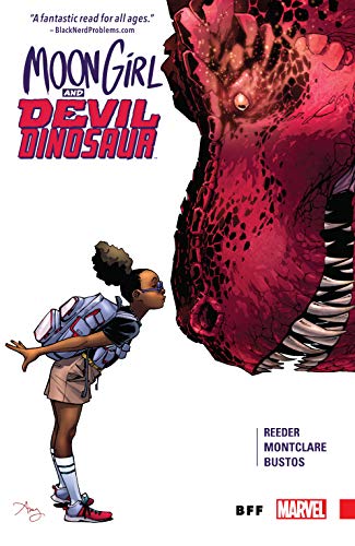 Moon Girl and Devil Dinosaur is a book in the Moon Girl and Devil Dinosaur series. Check out all of the Moon Girl and Devil Dinosaur books in the complete guide from book bloggers, We Read Tween Books.