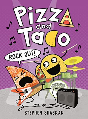 Pizza and Taco Rock Out is book five in the Taco and Pizza series. Check out the entire list of Pizza and Taco books in order from We Read Tween Books to learn more about this graphic novel series.