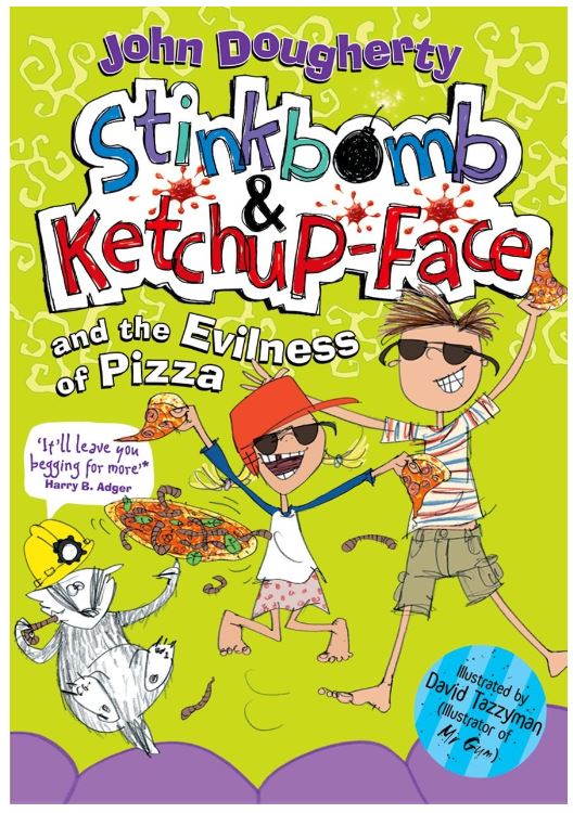 Stinkbomb and Ketchup Face and the Evilness of Pizza is part of the Stinkbomb and Ketchup Face series. Check out the ultimate guide to the Stinkbomb and Ketchup Face books from book bloggers, We Read Tween Books.