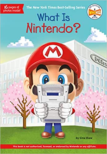 What is Nintendo? is one of the best books about video games for kids and tweens. Check out the entire list of books about video games on We Read Tween Books.