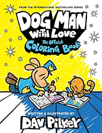 Dog Man with Love: The Official Coloring Book is one of the Dog Man books. Check out the entire list of Dog Man books in order on We Read Tween Books.
