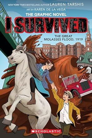 I Survived the Great Molasses Flood, 1919: A Graphic Novel s one of the I Survived graphic novels. Check out the entire list of I Survived graphic novels on the kids book blog, We Read Tween Books.