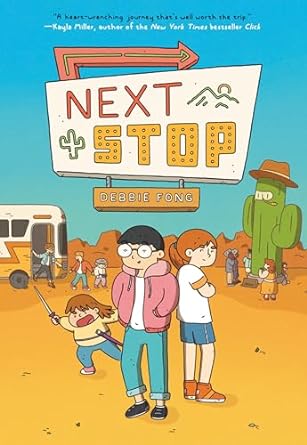 Next Stop is one of the new graphic novels for tweens and kids releasing in 2024. Check out the entire list on We Read Tween Books to know what graphic novels to read in 2024.