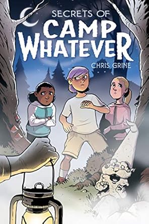 Secrets of Camp Whatever is one of the best graphic novels about summer camp for tween readers according to We Reads Tween Books.